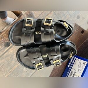 Birkenstock New Black Cannes Sandals Size 39